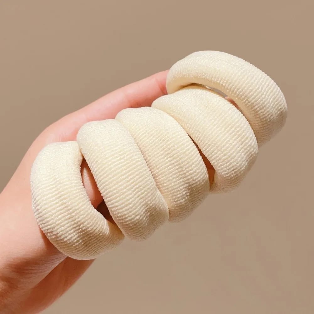 Colitas De Pelo Gruesas Elásticas Scrunchies Mujer